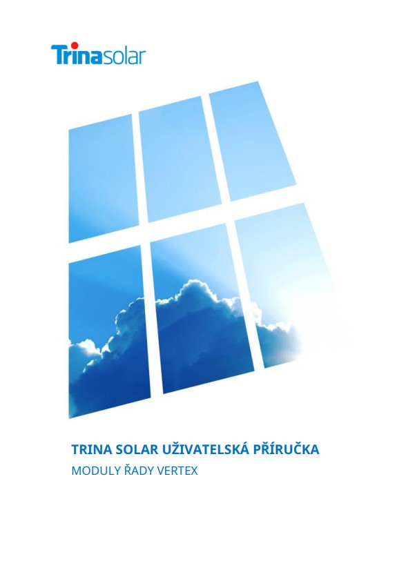 Užívateľská príručka solárne panely Trina Solar